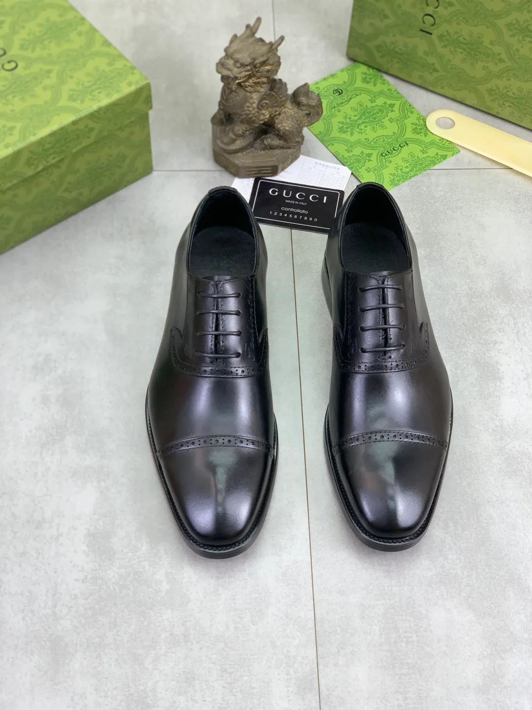 Men's Men's Shoes 💰P560 [New Style] 💰💎💎💎 [Gucci] GUCCI high-end men's formal business leather shoes, original order 1:1! Original imported high-end calfskin, original metal buckle, imported first-layer pigskin lining for feet, original high-end outsole, men's shoe size: 38-44